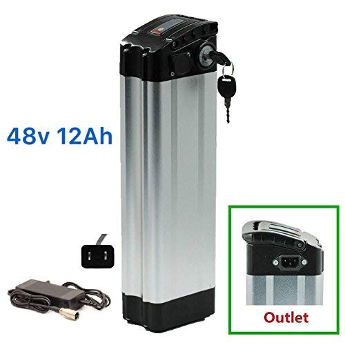48V 12Ah Fish Lithium Battery Electric Bicycles Li-ion E-Bike with Charger