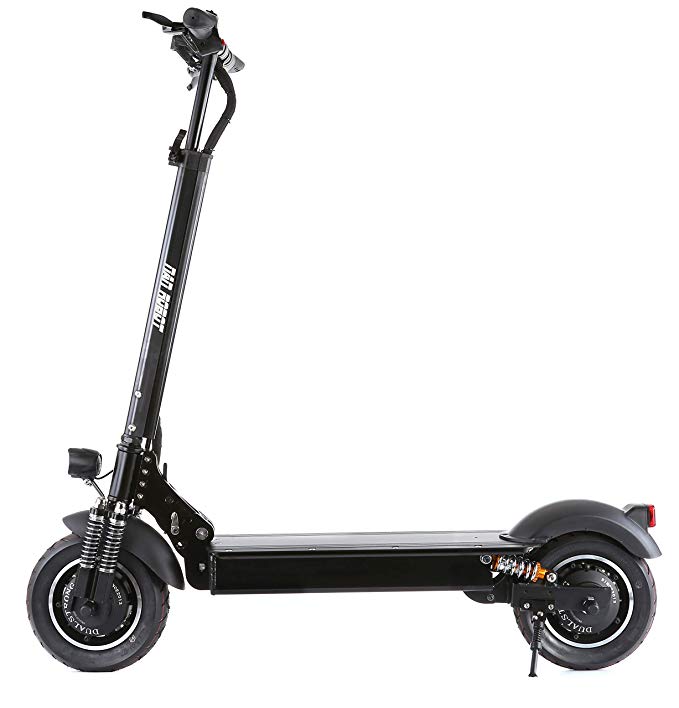 NANROBOT D4+High Speed Electric Scooter -Portable Folding, 40 MPH and 45 Mile Range of Riding, 2000W Motor Power and 330lb Load