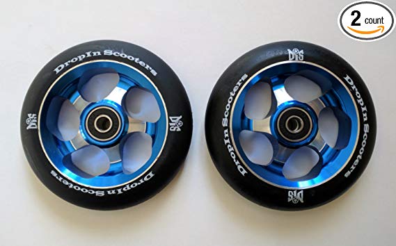 DIS 110mm Metal core Park Wheels 5-Spoke - Blue