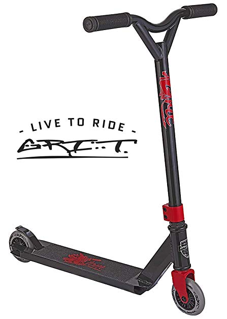 Grit Atom Pro Scooter - Stunt Scooter - Trick Scooter - Beginner/Intermediate Pro Scooter - For Kids Ages 6+ and Heights 4.0ft-5.5ft