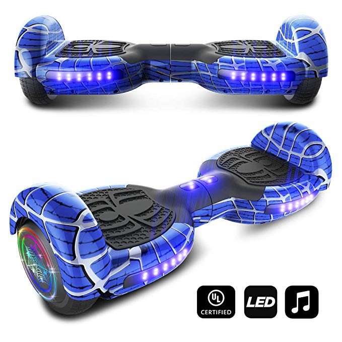 CHO Spider Wheels Series Hoverboard UL2272 Certified Hover Board 6.5 inch Wheels Electric Scooter Built in Speaker Smart Self Balancing Wheels