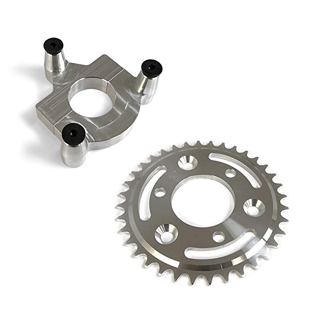36 Tooth CNC Sprocket With Rear Wheel Hub Adapter