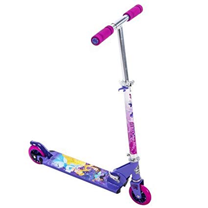 by Huffy Disney Princess Girls' 2-Wheel Inline Folding Scooter