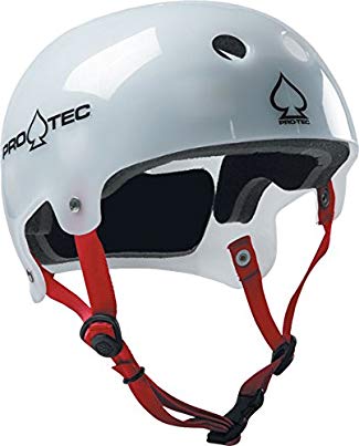 Pro-Tec Bucky Lasek Classic Translucent White Skate Helmet - [Large]