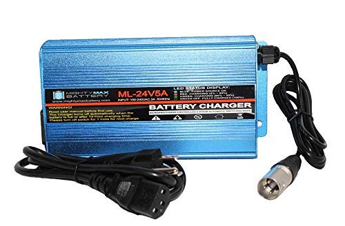 Mighty Max Battery 24V 5Amp XLR Scooter Charger for Merits Vision Super P327/3272 Brand Product