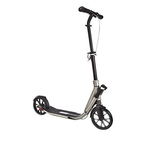Oxelo Town 9 Easy Fold Adult Scooter with Hand Brake and Suspension (2015 Version) (Titanium)