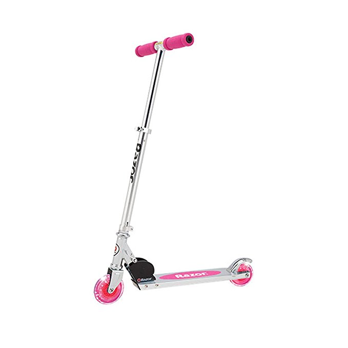 Razor A Lighted Wheel Kick Scooter - Pink