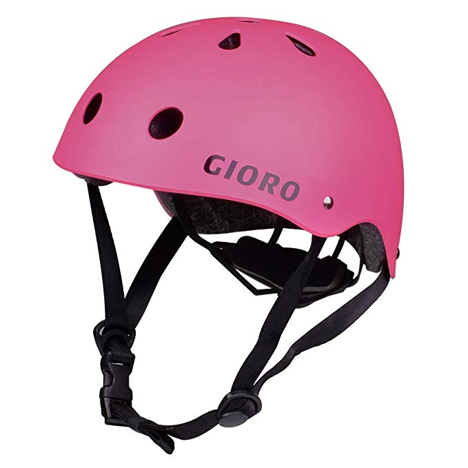 GIORO Skateboard Helmet Impact Resistance Safe Helmet Ventilation Multi Sport BMX Bike Skate& Scooter,Dual Certified CPSC Adult &Kids Adjustable Dial Helmet-Multiple Colors&Sizes
