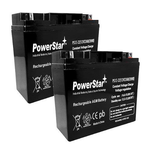 POWERSTAR--TWO 12180 12V 18Ah Black & Decker CMM1000 Cordless Mulching Mower 24V Battery