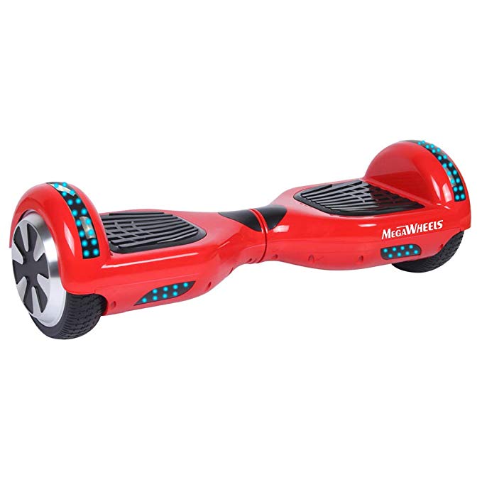 MEGAWHEELS Hoverboard for Kids with Bluetooth Speaker, LED Lights and Carrying Bag