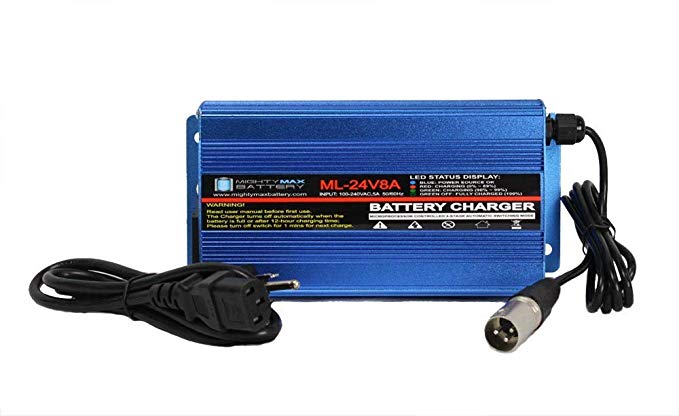 Mighty Max Battery 24 Volt 8 Amp Charger for WinSunny Scooter, Power Chair Brand Product