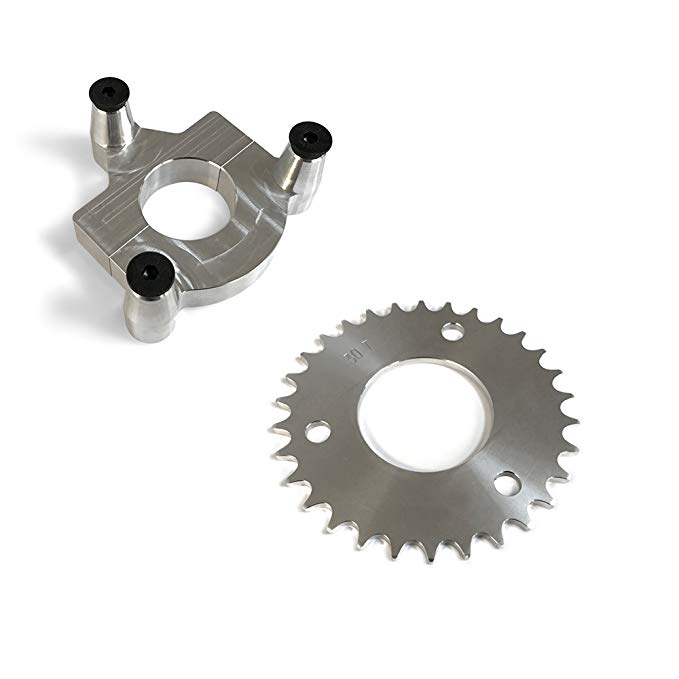 30 Tooth CNC Sprocket With Rear Wheel Hub Adapter