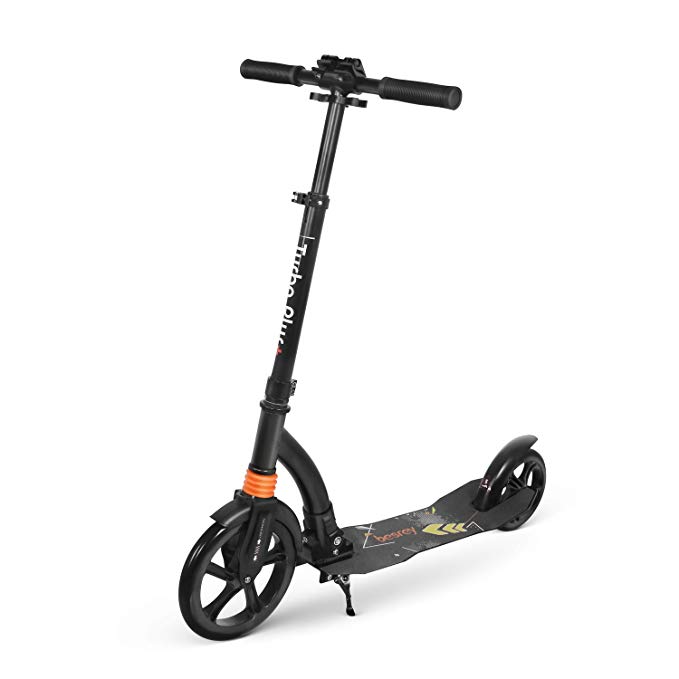 besrey Kick Scooter Big Wheel Scooter Foldable Scooter Adjustable Height Shock Absorption Kick Scooter Kids