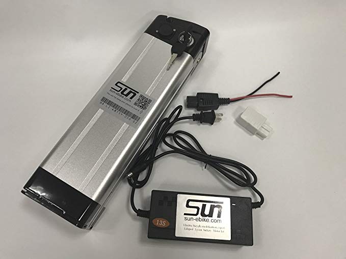 SUN-EBIKE 48V 15AH 18650 Li-ion Lithium Battery Aluminum Case BMS 3A Charger Rechargeable use for 500w 750w 1000w ebike bicycle Motorcyle Scooter