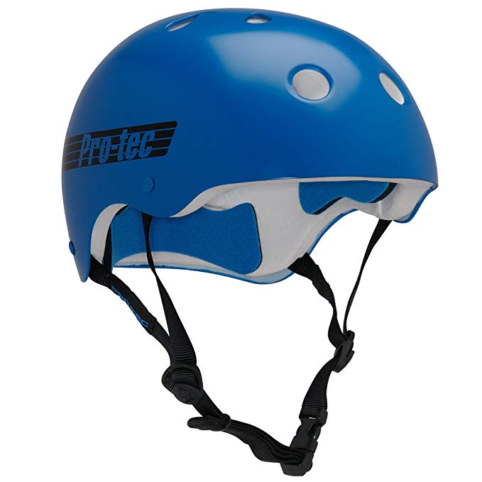 PROTEC Original Classic Helmet, Gloss Blue Retro, X-Large