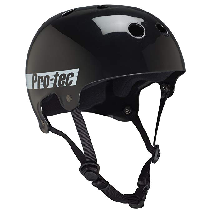PROTEC Original Bucky Skate Helmet, Gloss Black Retro, X-Large