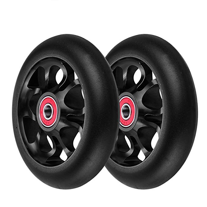 2Pcs 110mm Pro Scooter Wheels with Abec 9 Bearings Fit for MGP/Razor/Lucky Envy/Vokul Pro Scooters Replacement Wheels