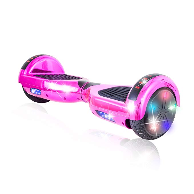V-Fire Self Balancing Hoverboard Scooter - Smart Electric Two-Wheel with Bluetooth Speaker and Colorful LED Lights - UL 2272 Certified