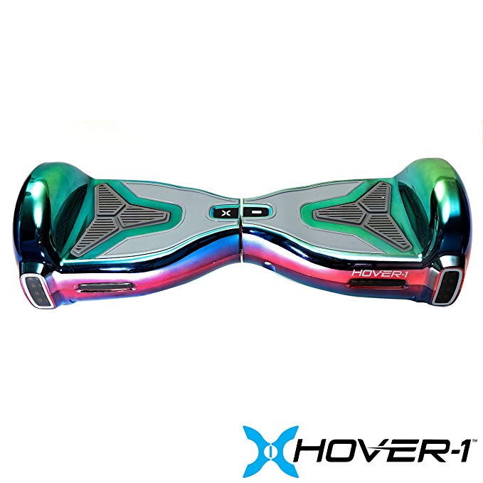 Hover-1 H1- UL 2272 Certified- Electric Self Balancing Hoverboard with Bluetooth, LED Lights and App Connectivity, Iridescent