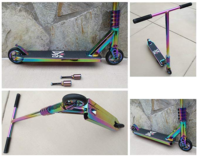 DIS Slick XL Custom Pro Complete Scooter Professionally Assembled (Neochrome)