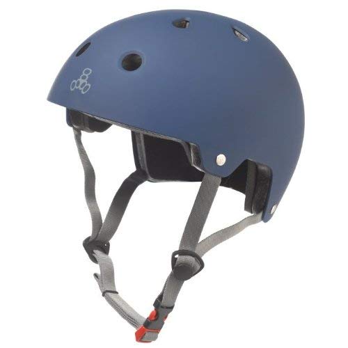 Triple Eight 3022 Dual Certified Helmet, Small/Medium, Blue Rubber