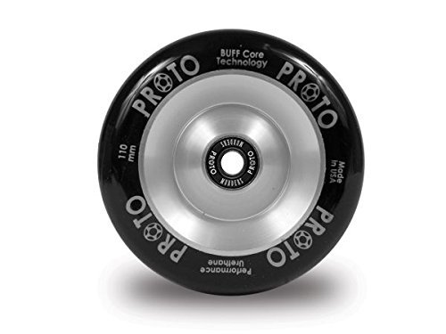 Proto Gripper Wheel 110mm Full Core Silver/Black (Pair)